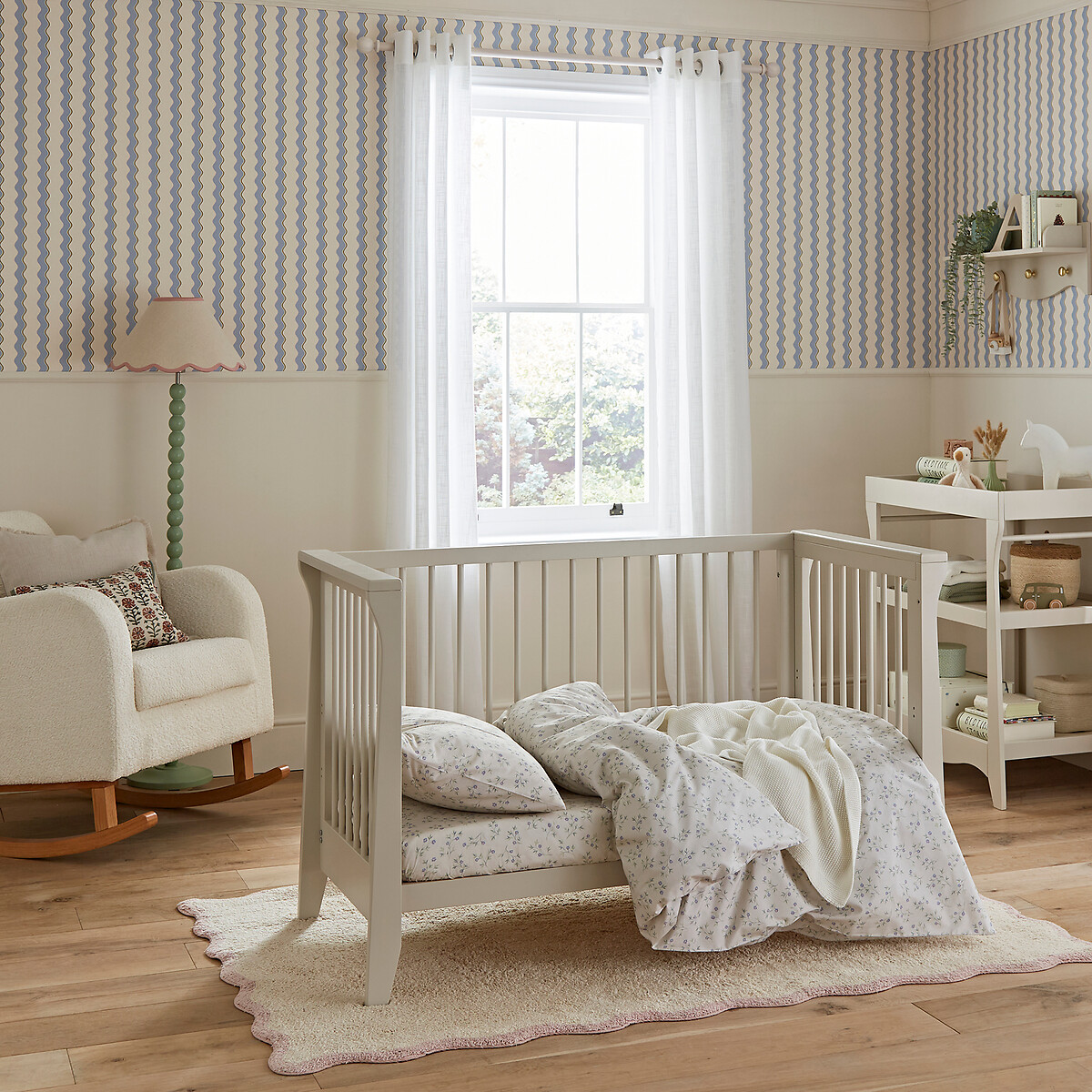 Clara Mini 2-Piece Nursery Furniture Set stone beige, CUDDLECO