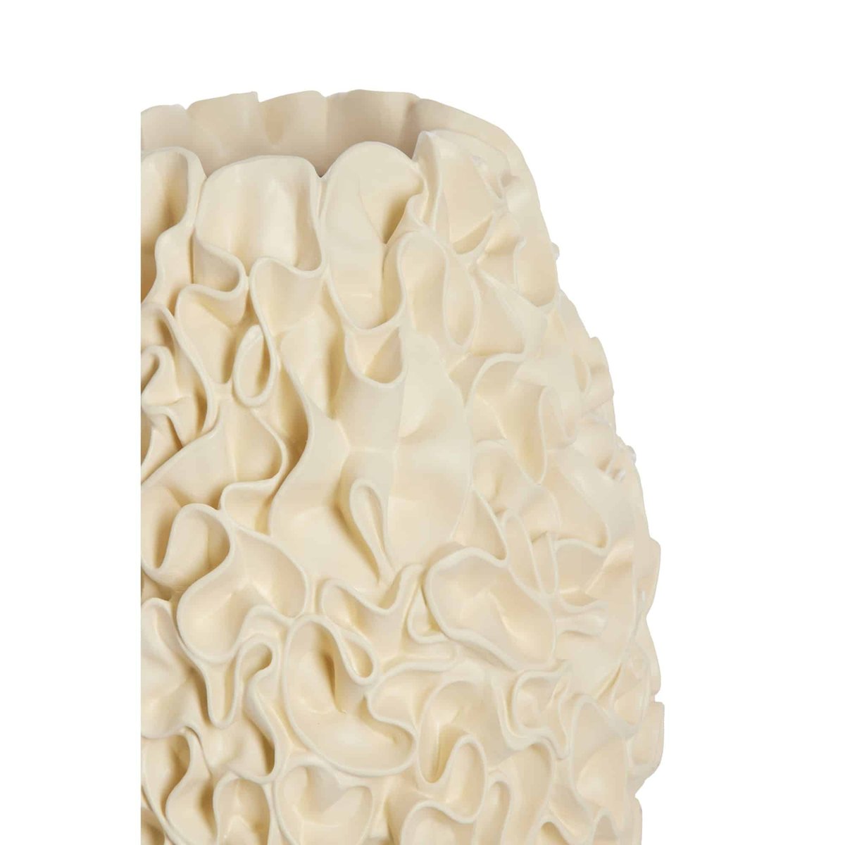 Vase Synthétique-Plastique AGELLO blanc, LIGHT & LIVING 