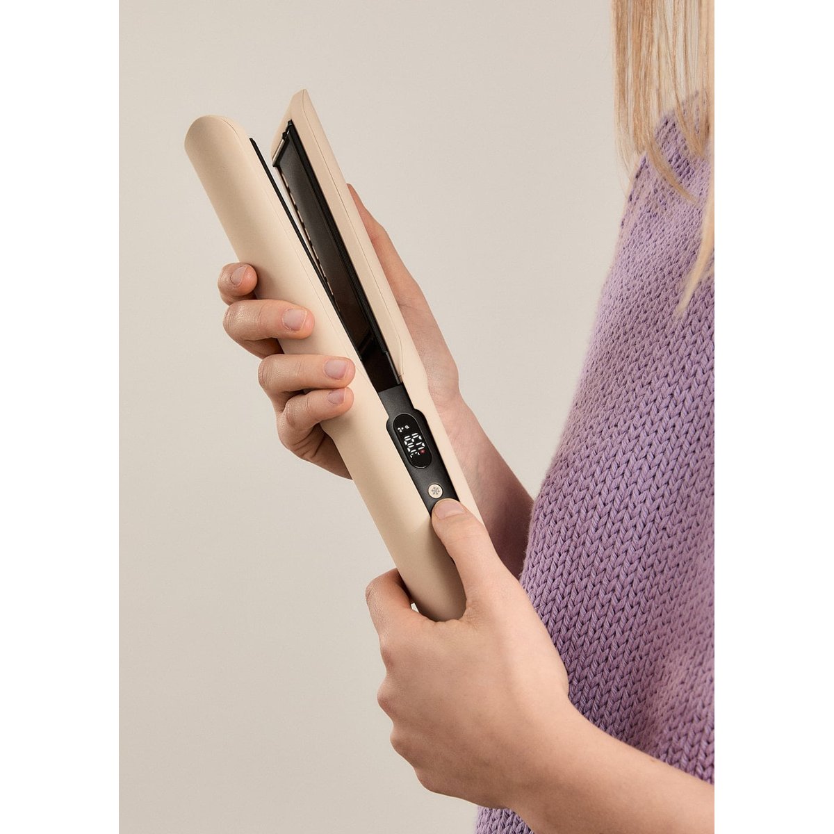 Lisseur-séchoir ionique CERAMIC AIR STYLER DUAL sable, CREATE