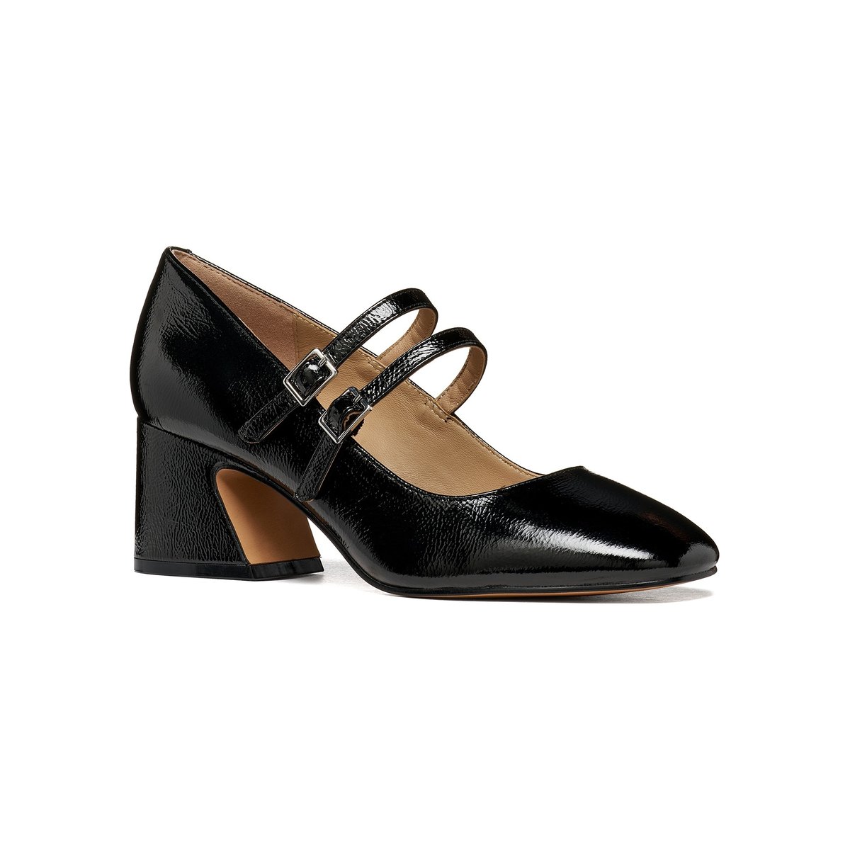 Babies en cuir à talons, KALIDINE noir, GEOX