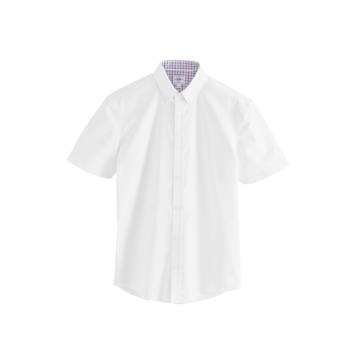 Chemise oxford stretch à manches courtes blanc, NEXT
