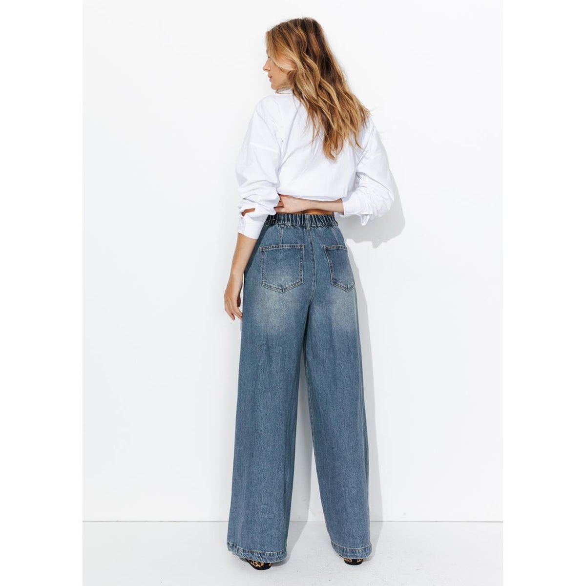 Jean large taille haute jean moyen, PROMOD