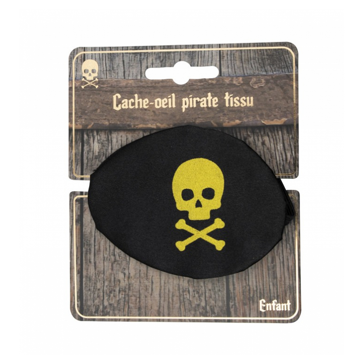 Cache oeil Pirate Tissu enfant couleur unique, TIM & PUCE