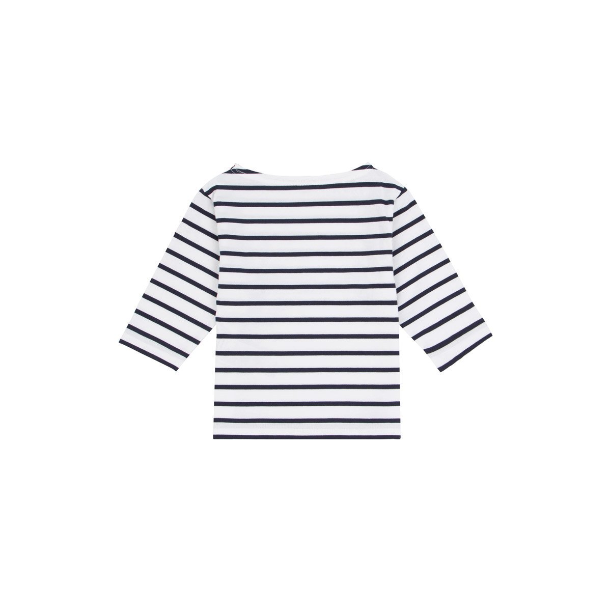 Marinière Beg Meil Kids - coton léger blanc/navire, ARMOR-LUX