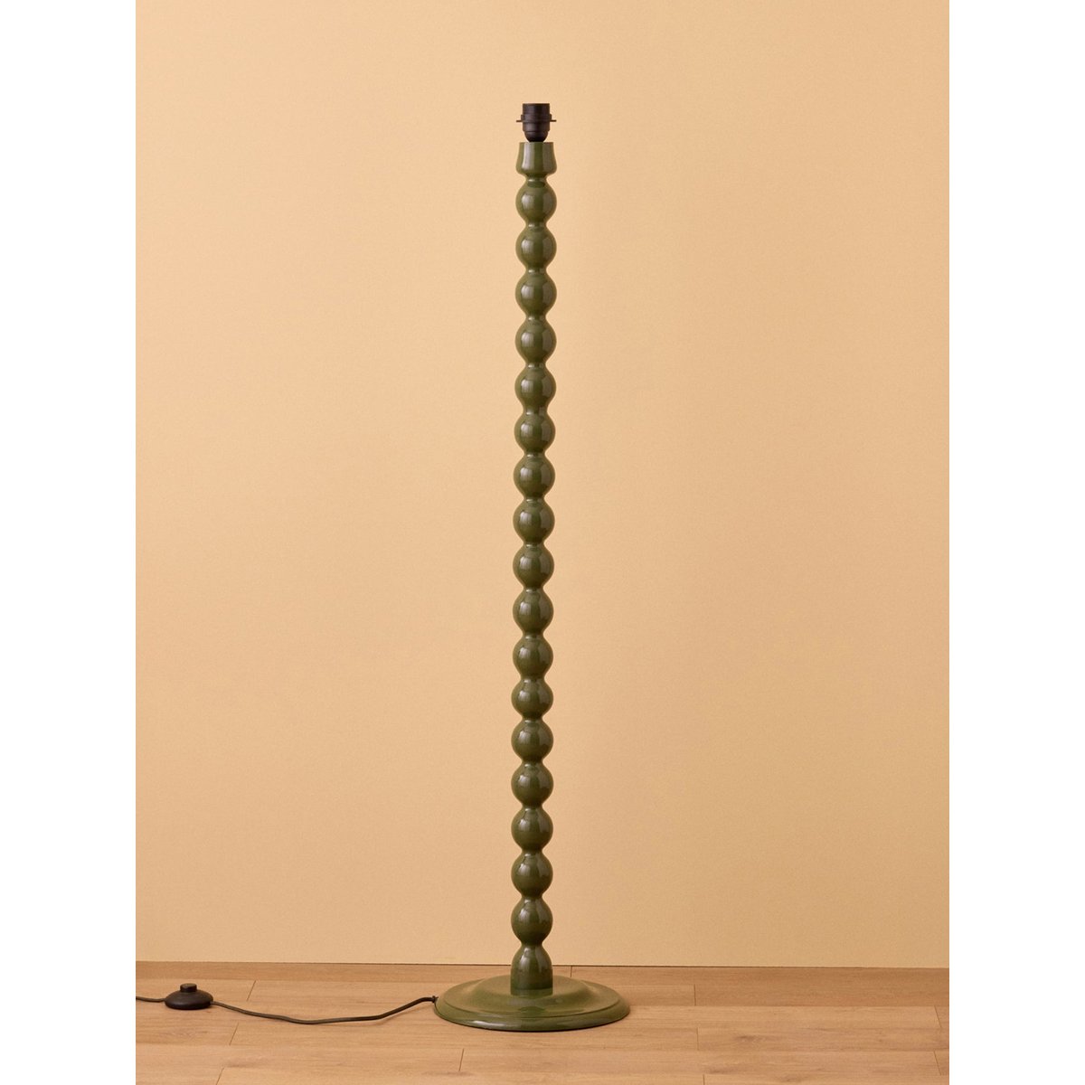 Pied de lampe en bois BERTILLE - Grand Modèle vert lichen, CYRILLUS
