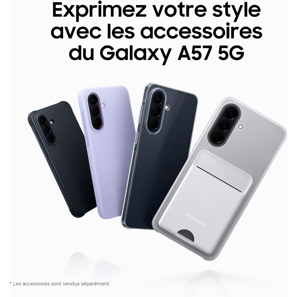 Smartphone Galaxy A57 5G 128Go Gris couleur unique, SAMSUNG