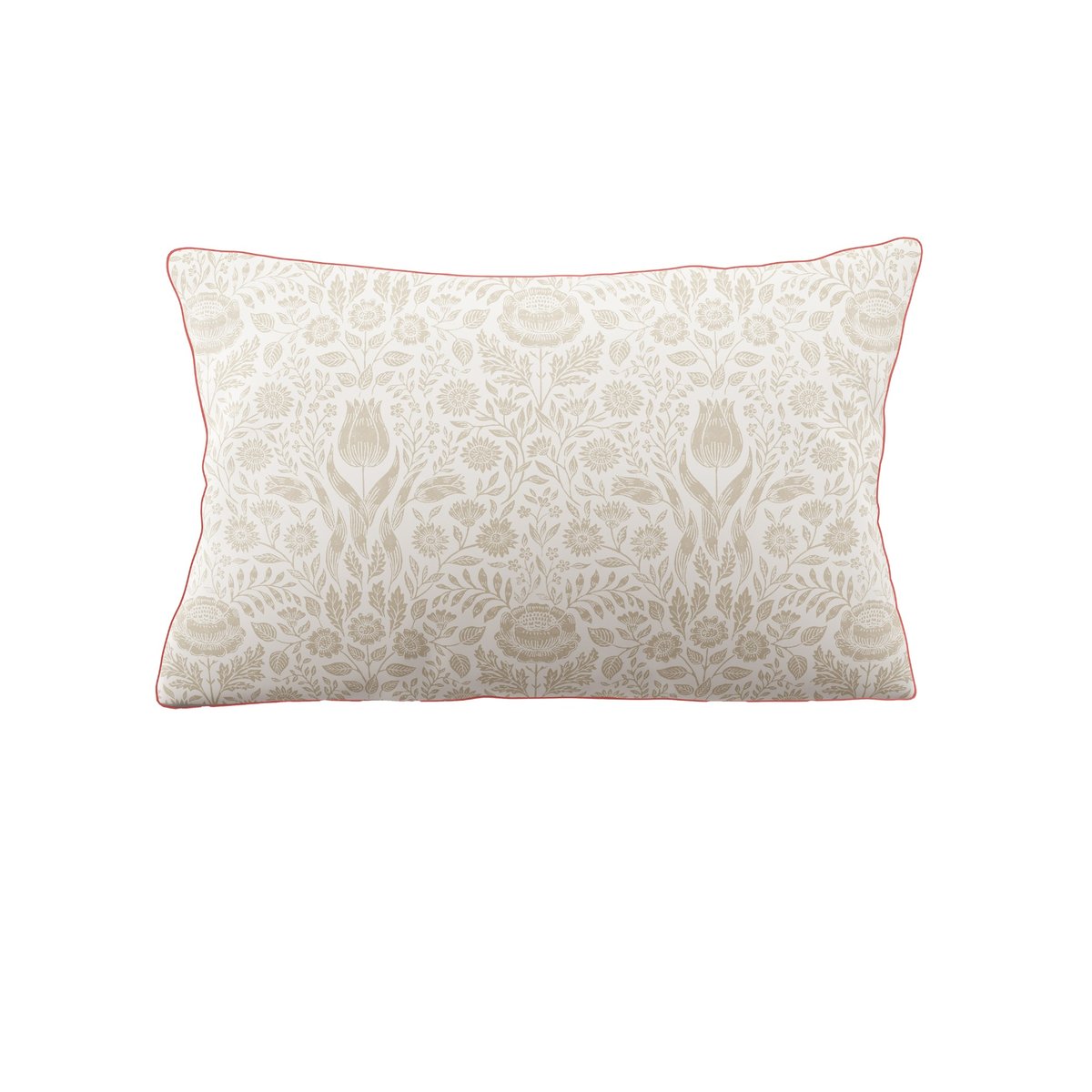 Parure de lit liberty Ashstead Damask, housse de couette + 2 taies pour lit en 140 rose, beige, LAURA ASHLEY