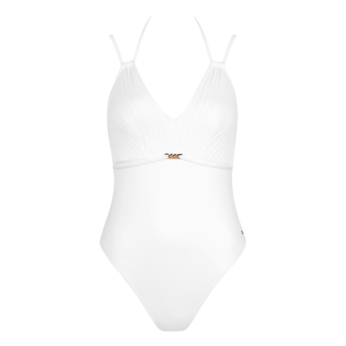 Maillot de bain une pièce sans armatures multipositions Sardinia blanc, LISCA