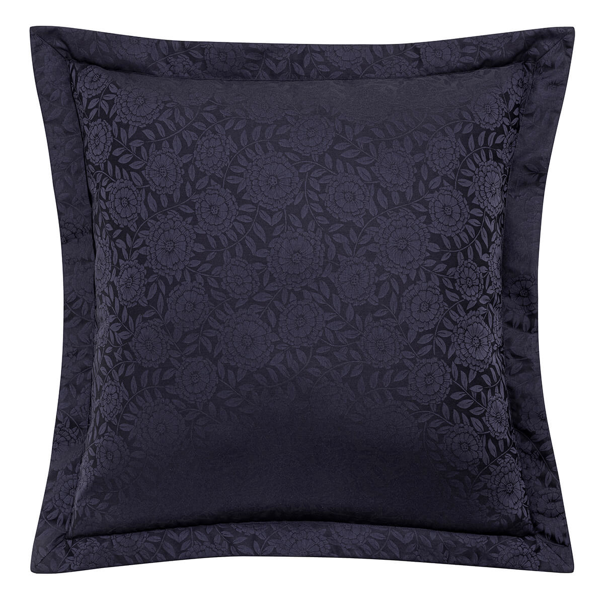 Taie d'oreiller en Coton, FLORA encre, LE JACQUARD FRANCAIS