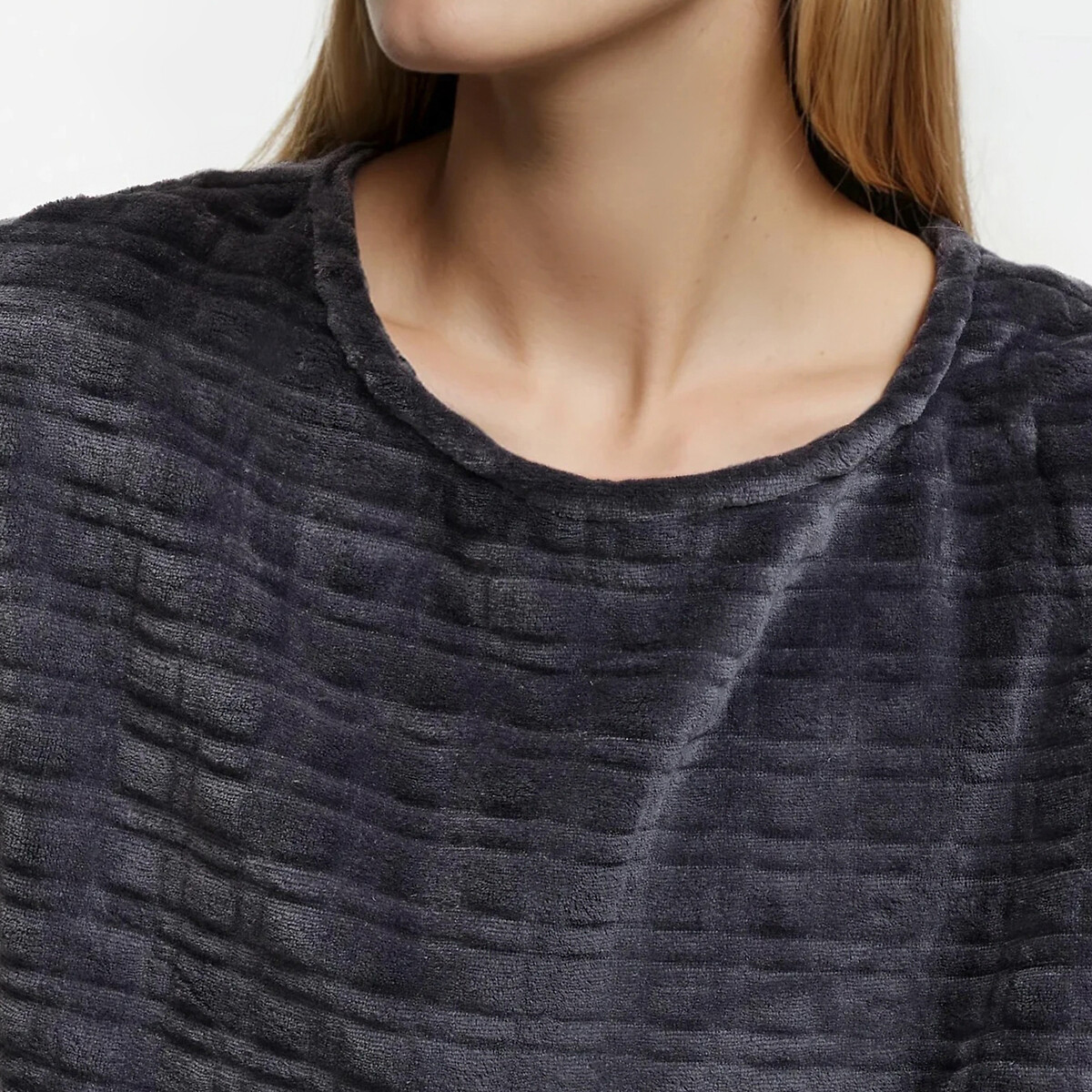 Fleece Long Sleeve Pyjamas grey, SO'HOME