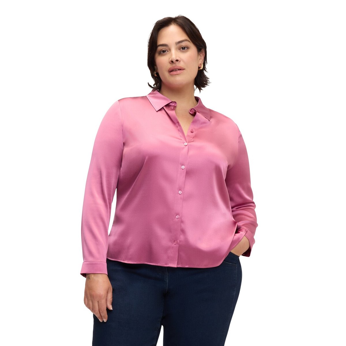 Chemise avec col classique marron, FIORELLA RUBINO