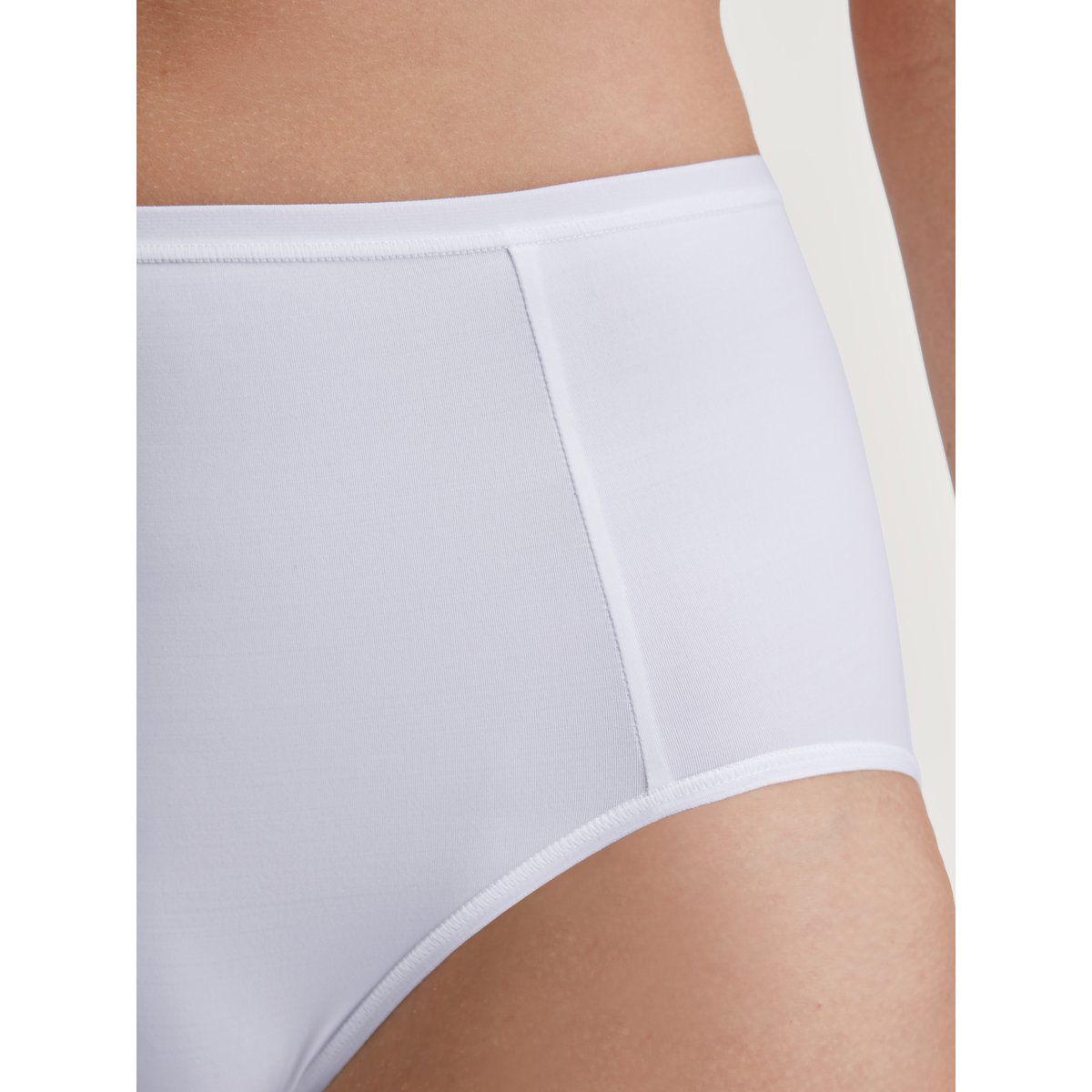 Culotte taille haute Coton SLEEK SKIN blanc, CALIDA