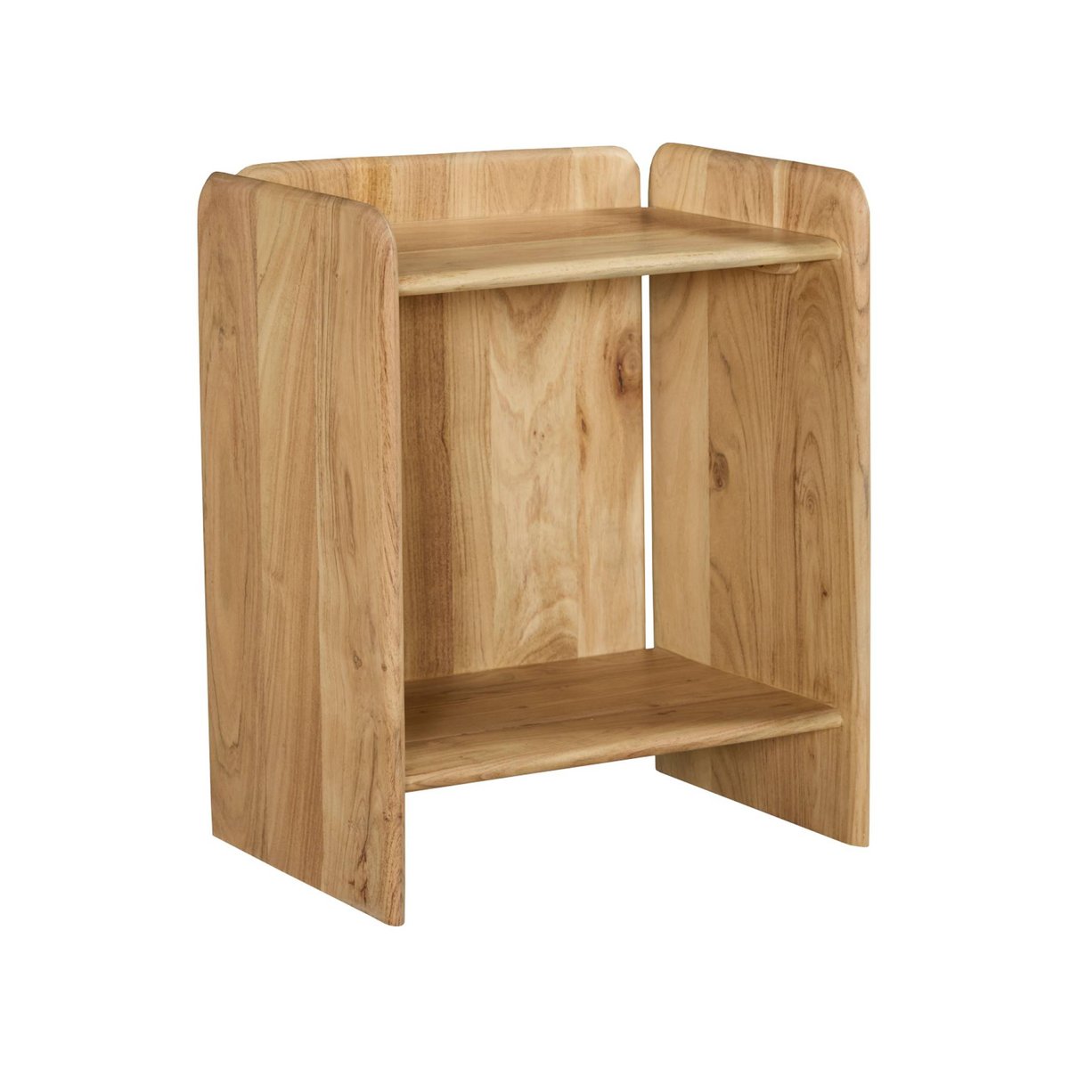 Table de chevet exotique bois d'acacia 2 niveaux (lot de 2) TARA naturel, SWEEEK