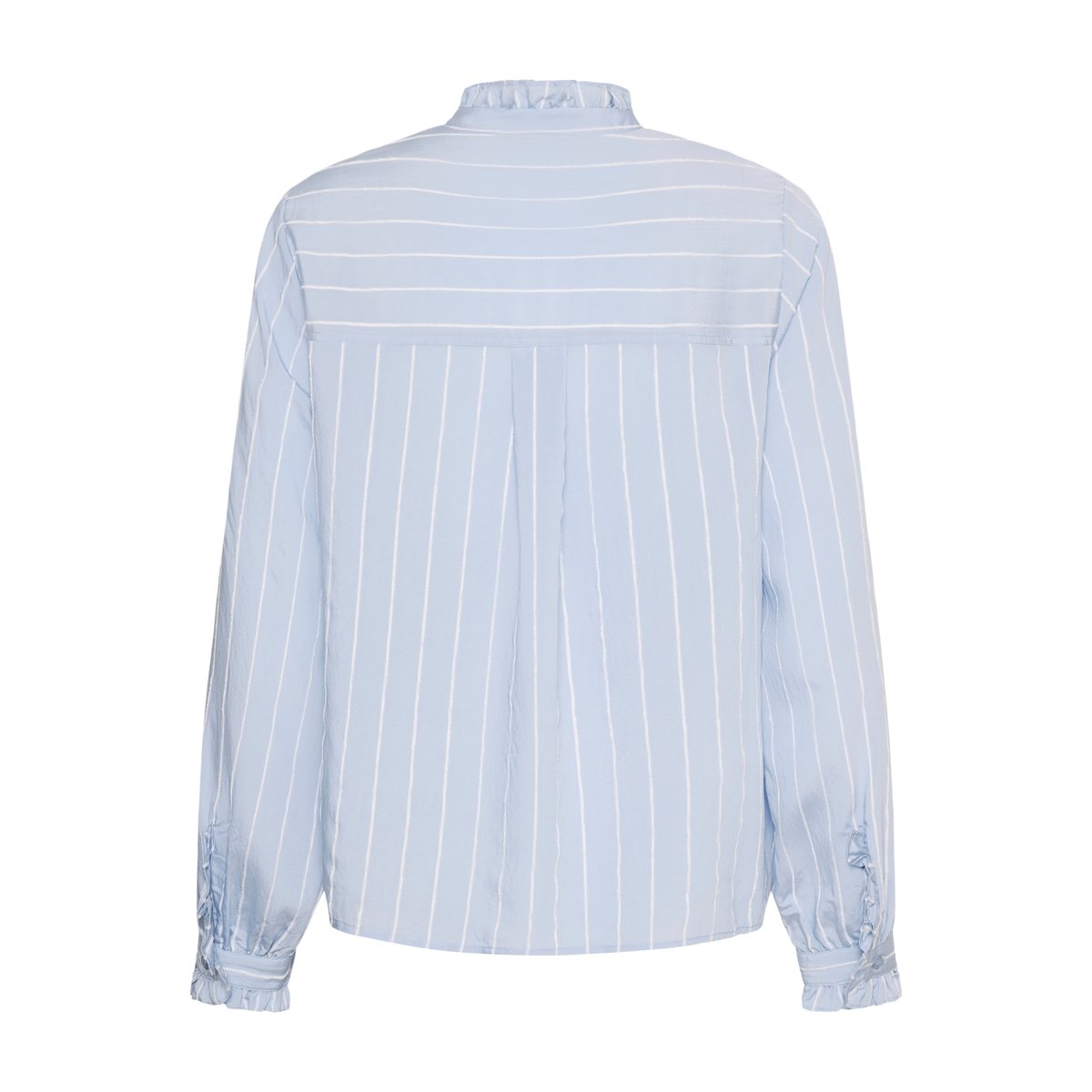 Chemise à manches longues bleu/blanc rayures, CULTURE