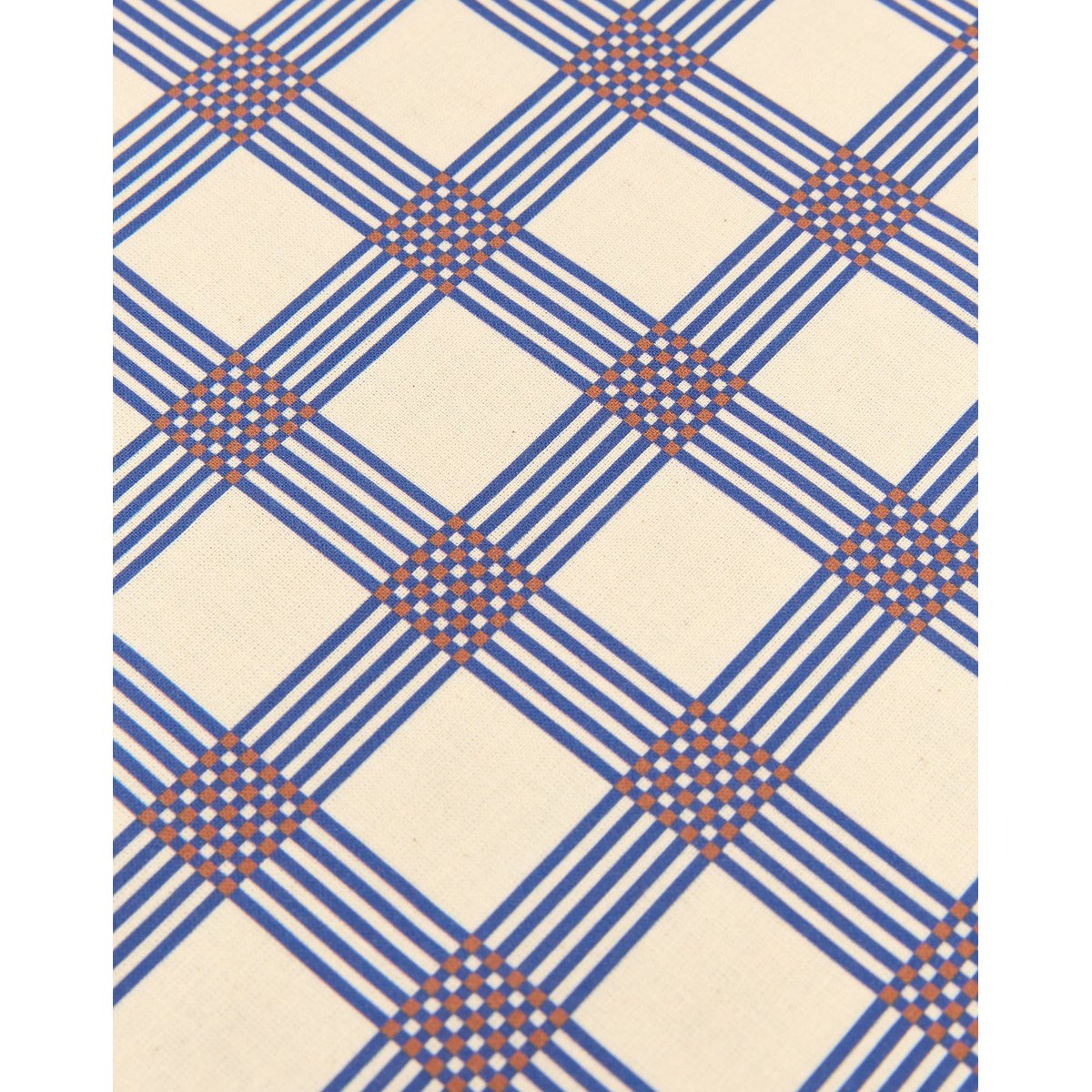 Nappe carrée 150 cm grid bleu s, NOBODINOZ