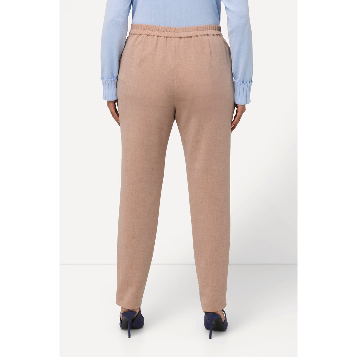 Pantalon stretch, jambe étroite sable, ULLA POPKEN