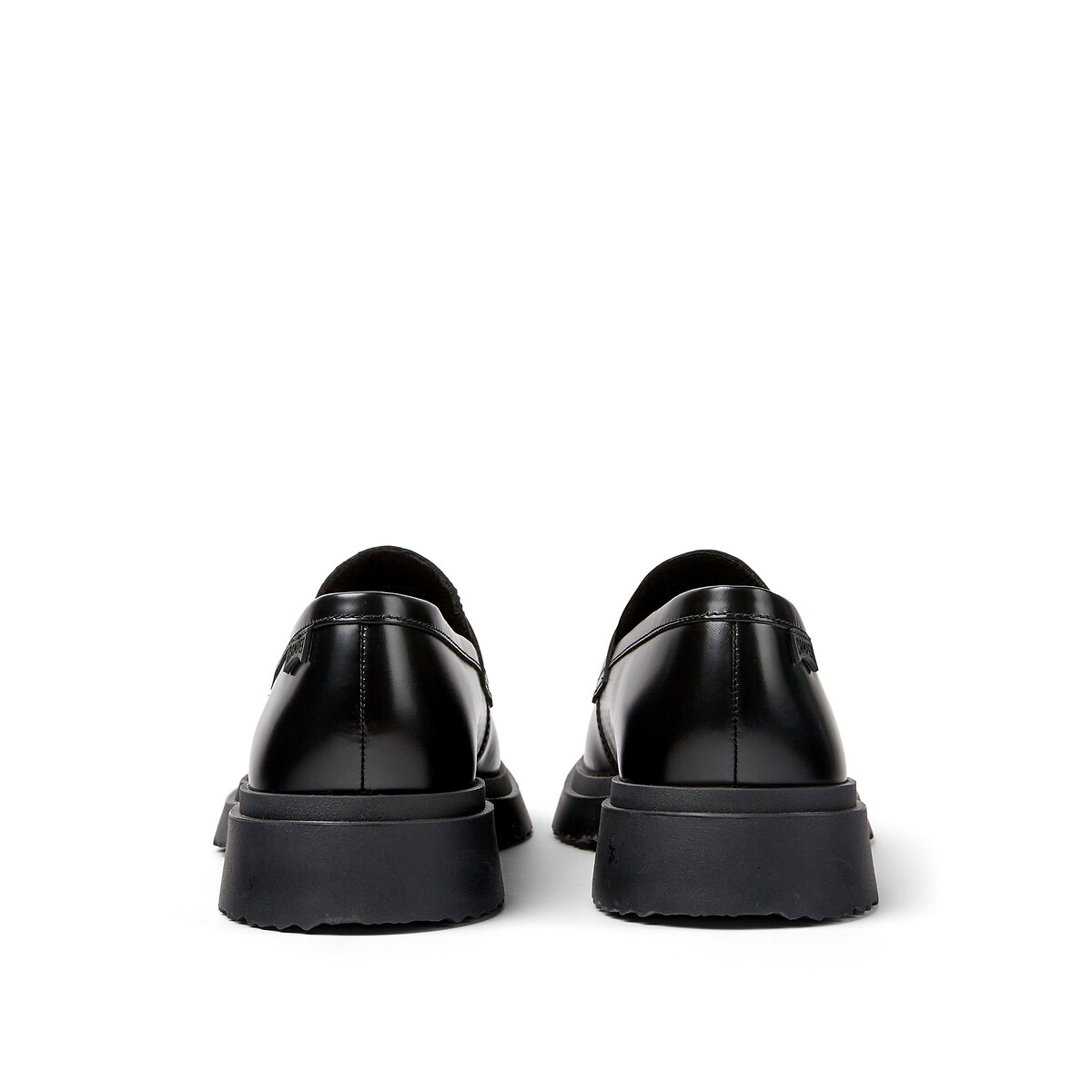 Mocassins Walden en cuir noir uni, CAMPER