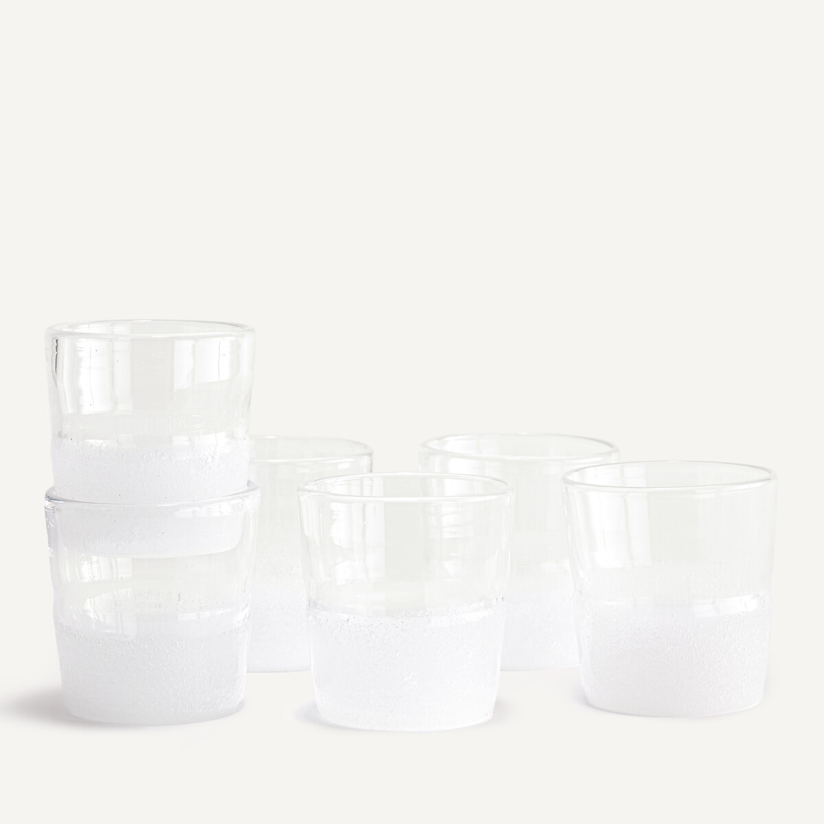 Set aus 6 Wassergläsern, Sila weiss, AM.PM