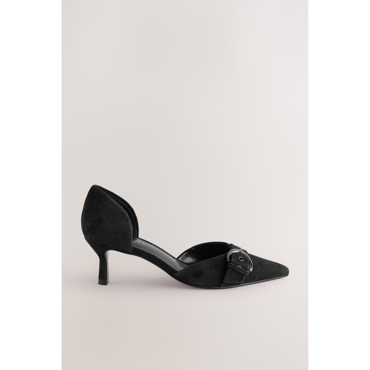 Chaussures pointues à petit talon noir, NEXT