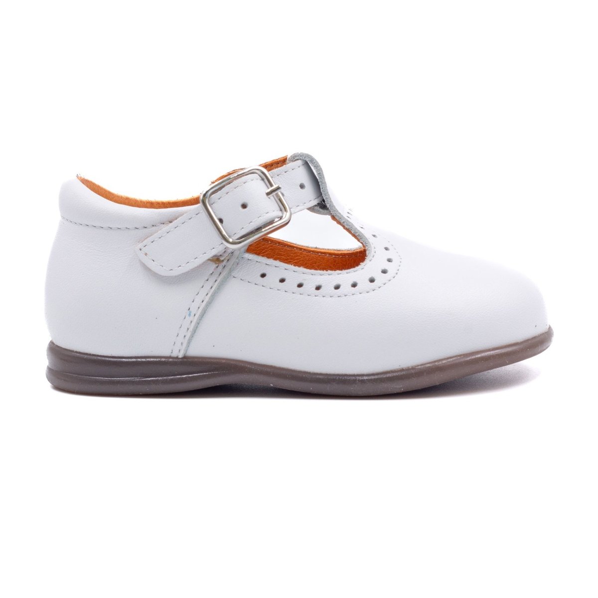 Chaussures en cuir pour premiers pas - BONI MAX blanche, BONI&SIDONIE