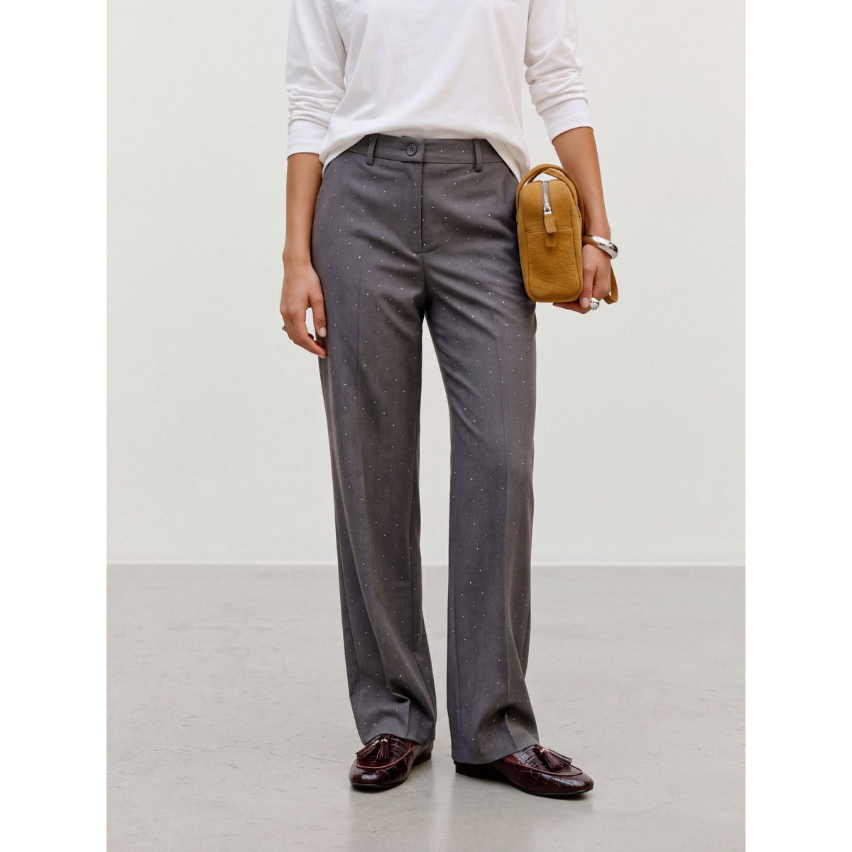 Pantalon dark grey melange 1, VERO MODA