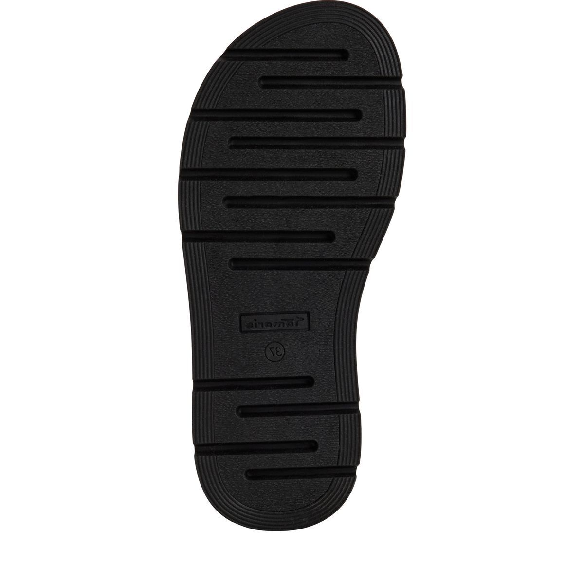 Sandale à talon en cuir noir cuir, TAMARIS