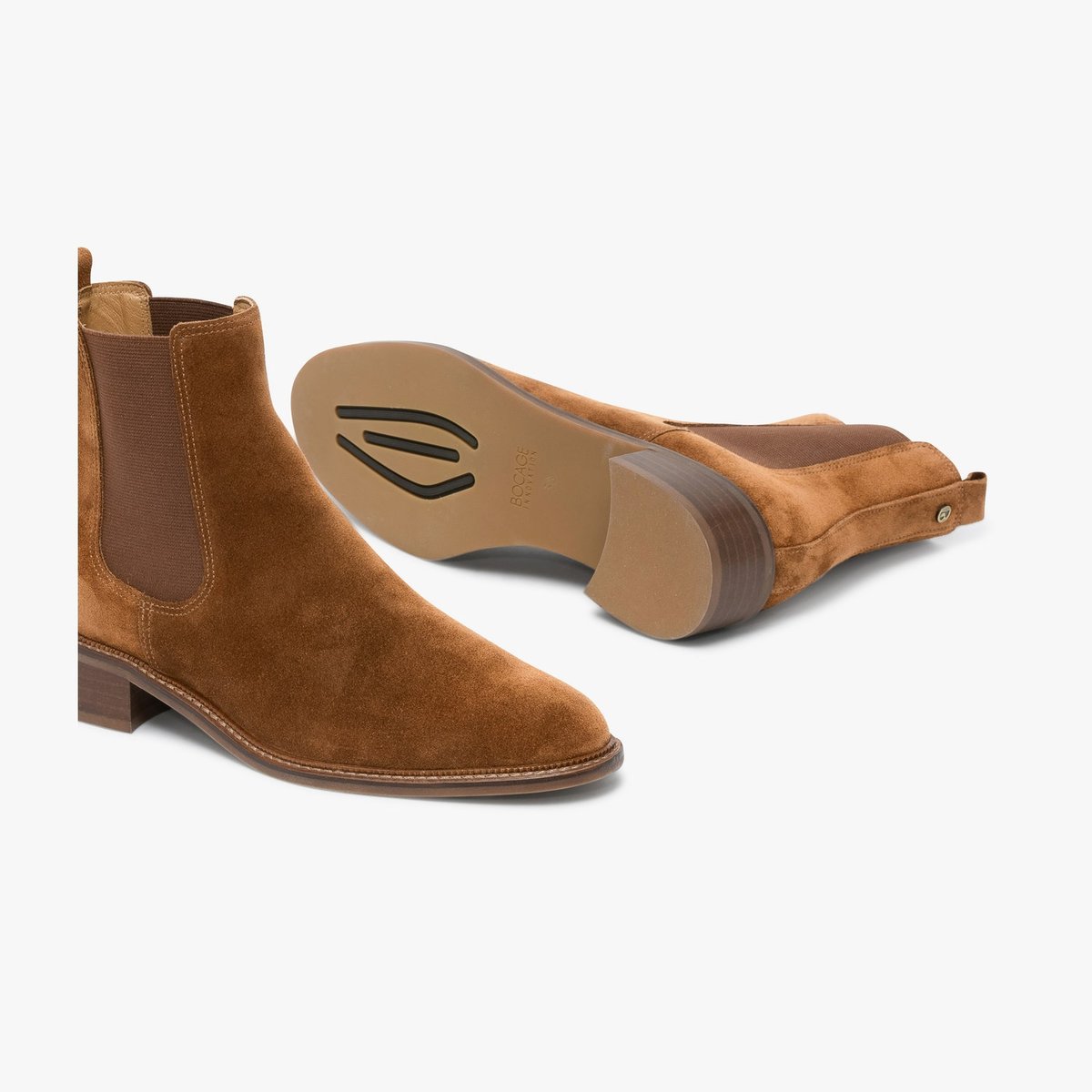 Boots À Talon en cuir SELIA marron, BOCAGE