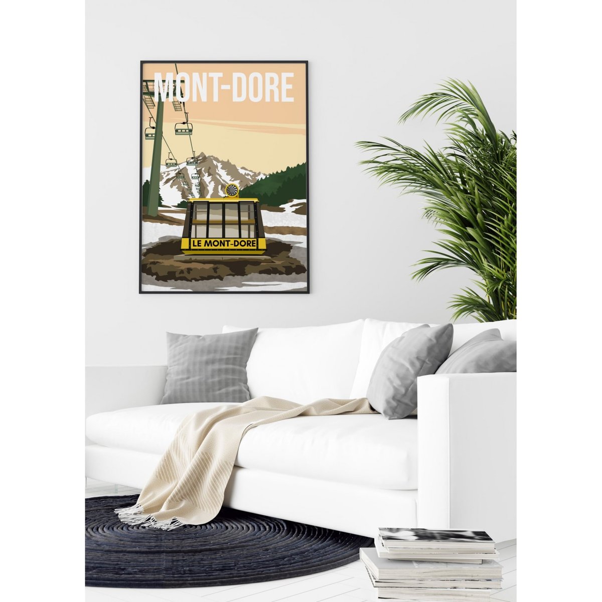 Affiche ville Mont-Dore blanc, L'AFFICHERIE