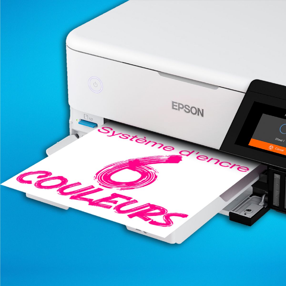Imprimante jet d'encre EcoTank ET-8500 blanc, EPSON
