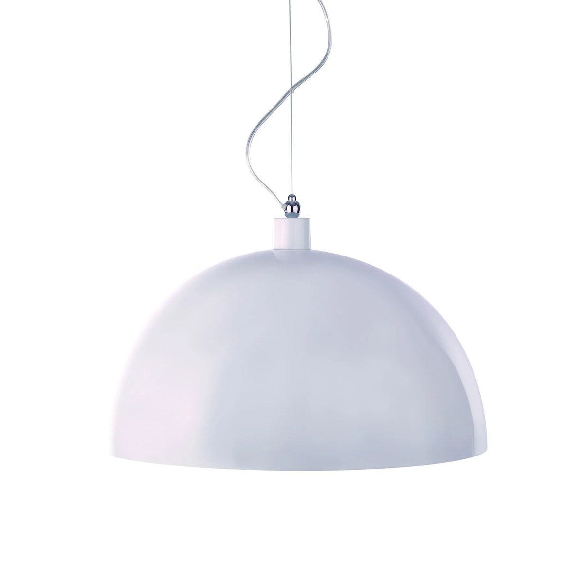 Suspension en métal industriel, D.50 , DOME RS blanc, ALUMINOR