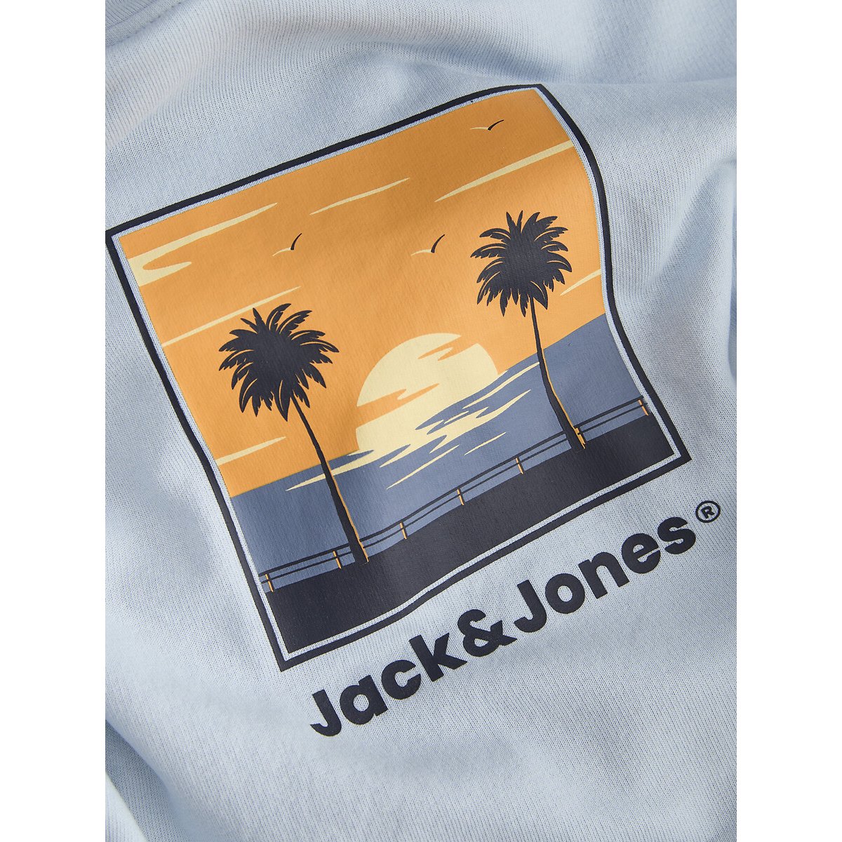 Sweat à capuche en molleton bleu, JACK & JONES JUNIOR