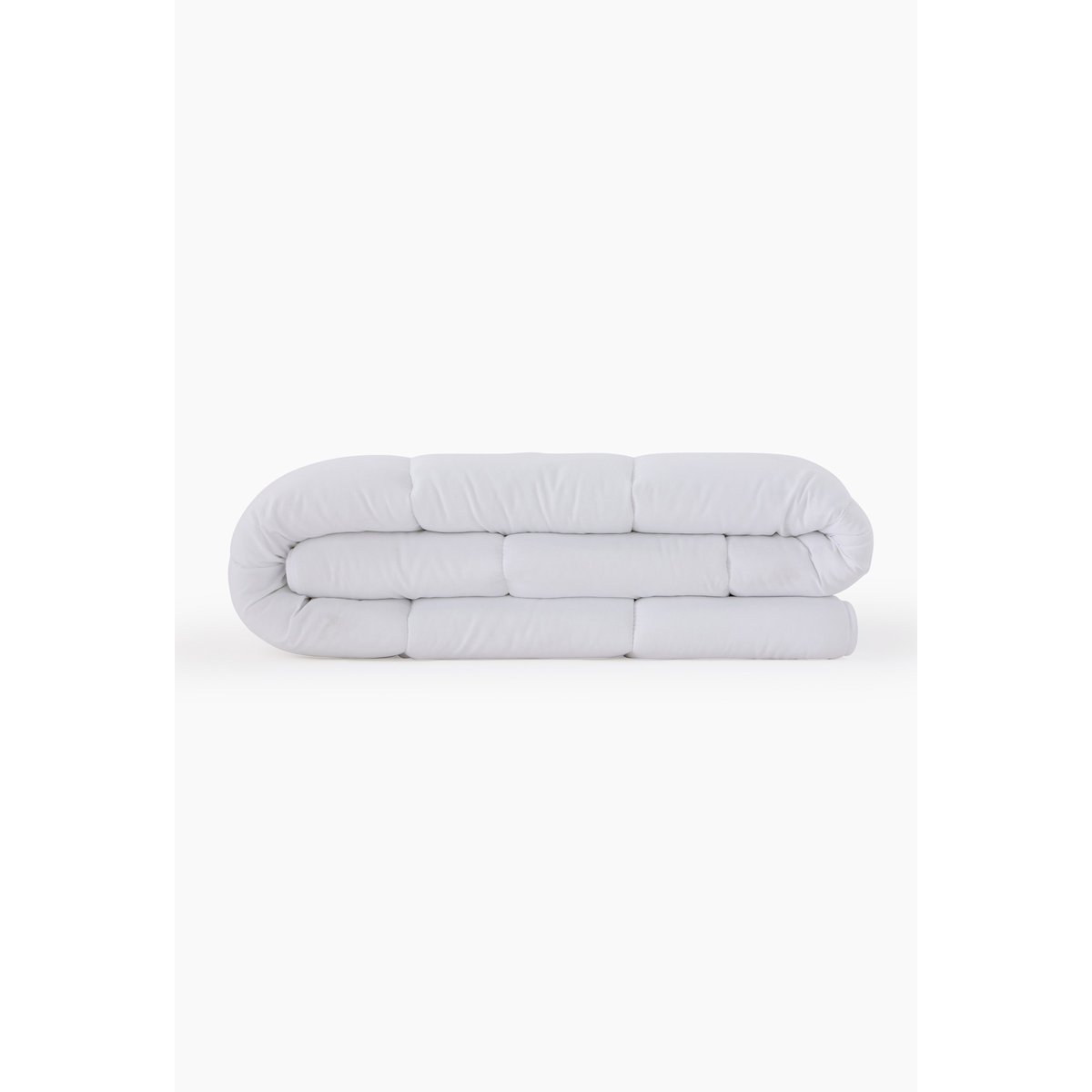 Couette microfibre, 140x200cm, 100% polyester blanc, MONOPRIX