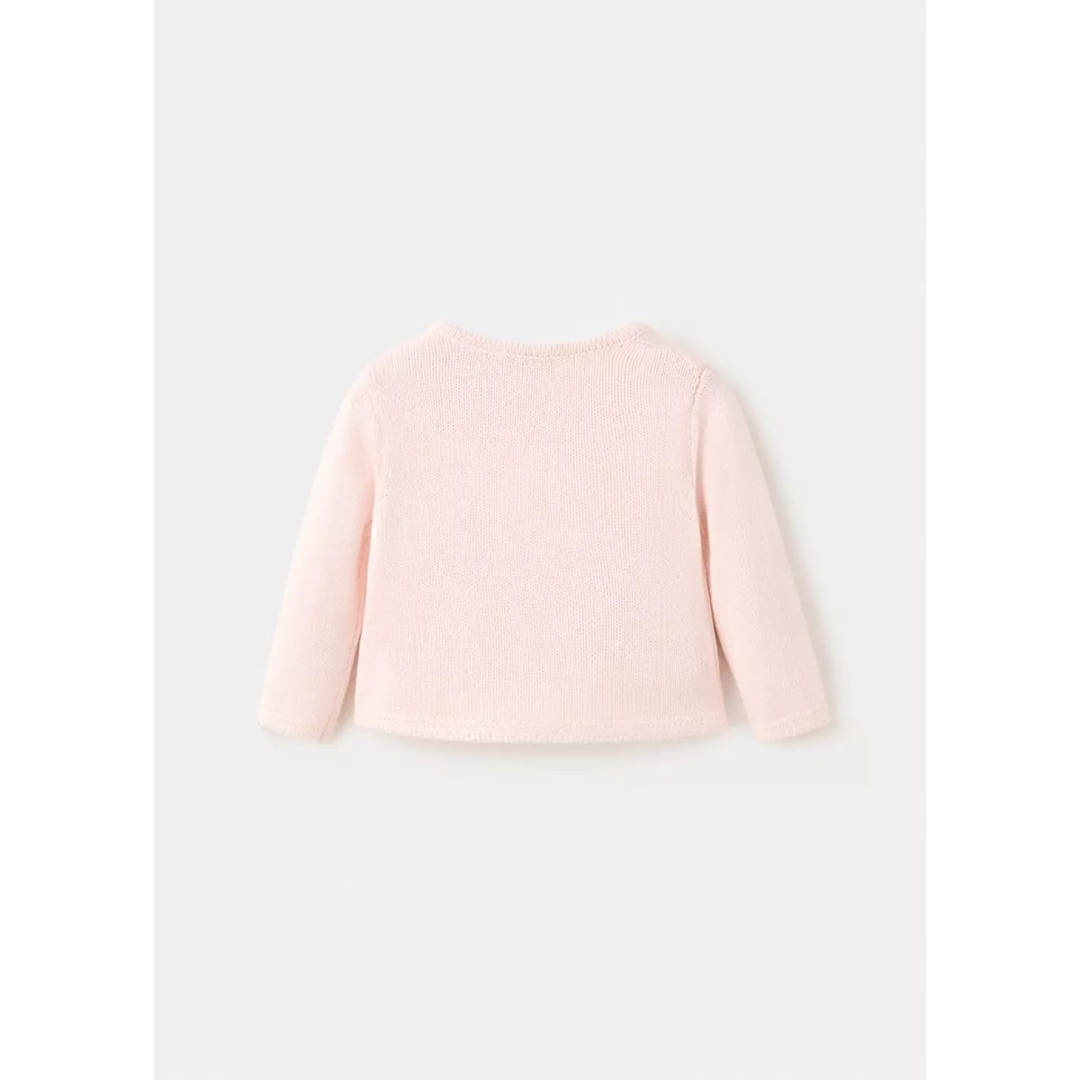 Cardigan en maille croisé rose clair, MANGO BABY