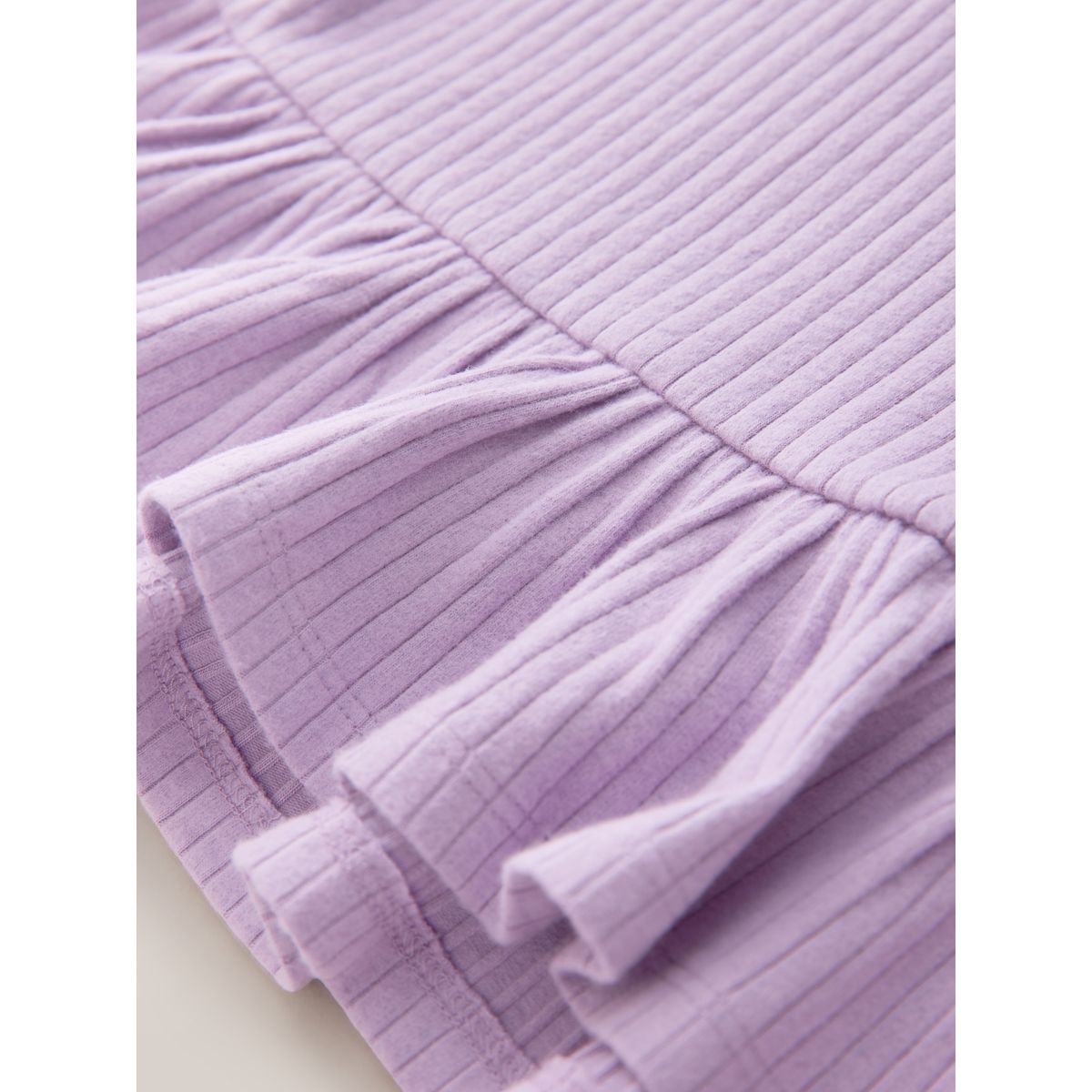 Haut côtelé à manches courtes et short violet lilas, NEXT