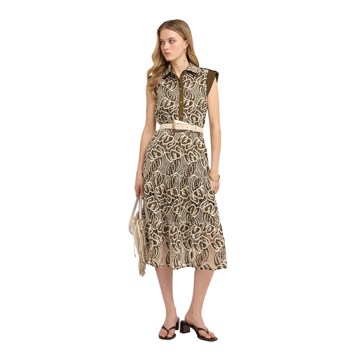 Robe chemisier verde militare, MOTIVI