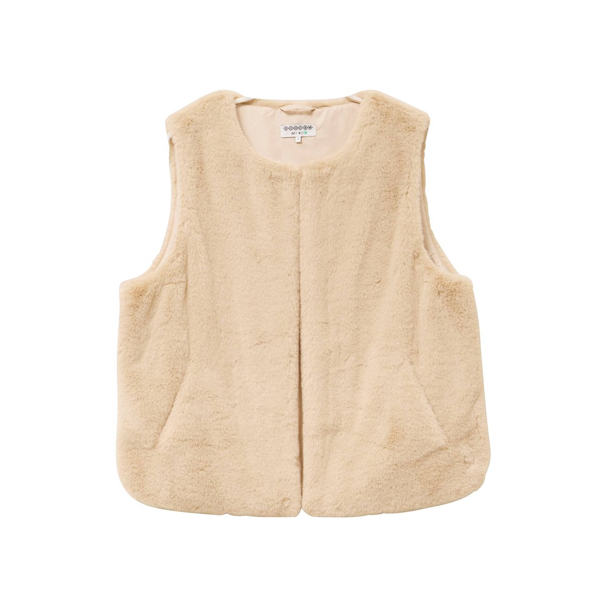 Gilet sans manches doublé beige, BONOBO