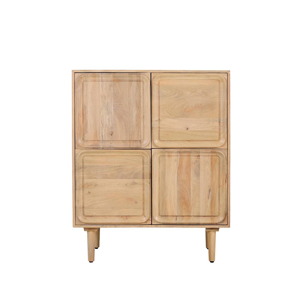 Buffet haut en bois de manguier clair VIVIENNE bois clair, MADE IN MEUBLES