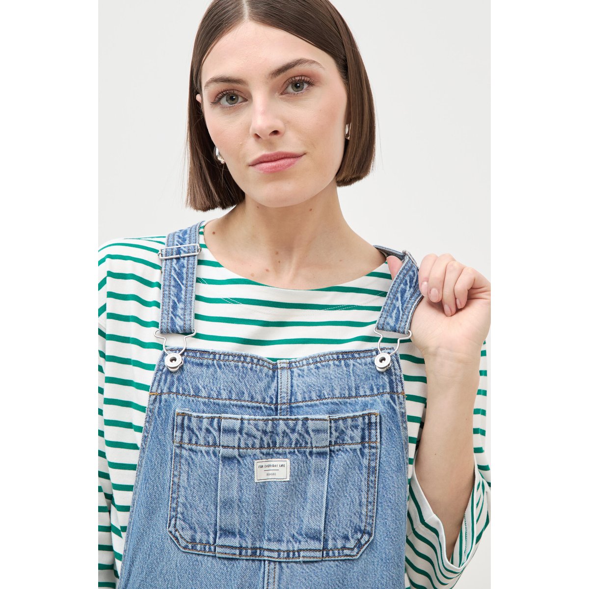 Salopette en jean denim stone, BONOBO
