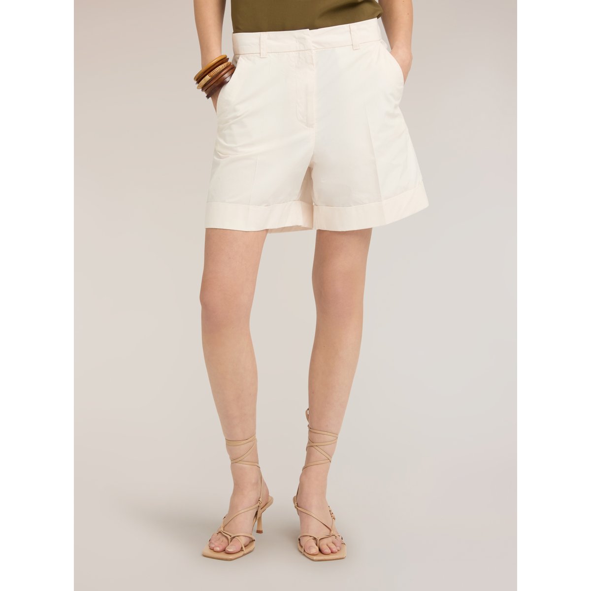 Short taille haute blanc, MOTIVI