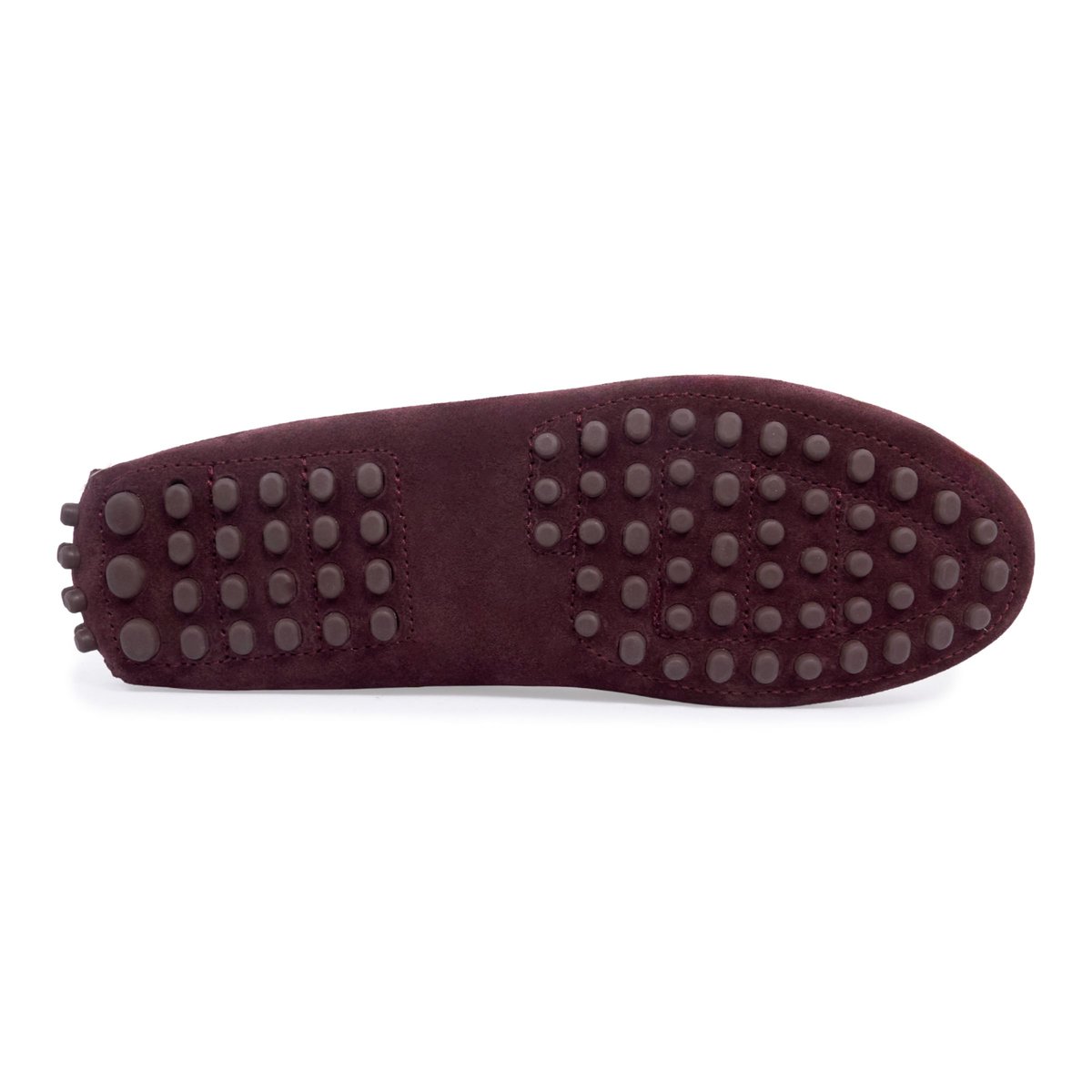 Mocassins femme cuir daim bordeaux, JULES & JENN