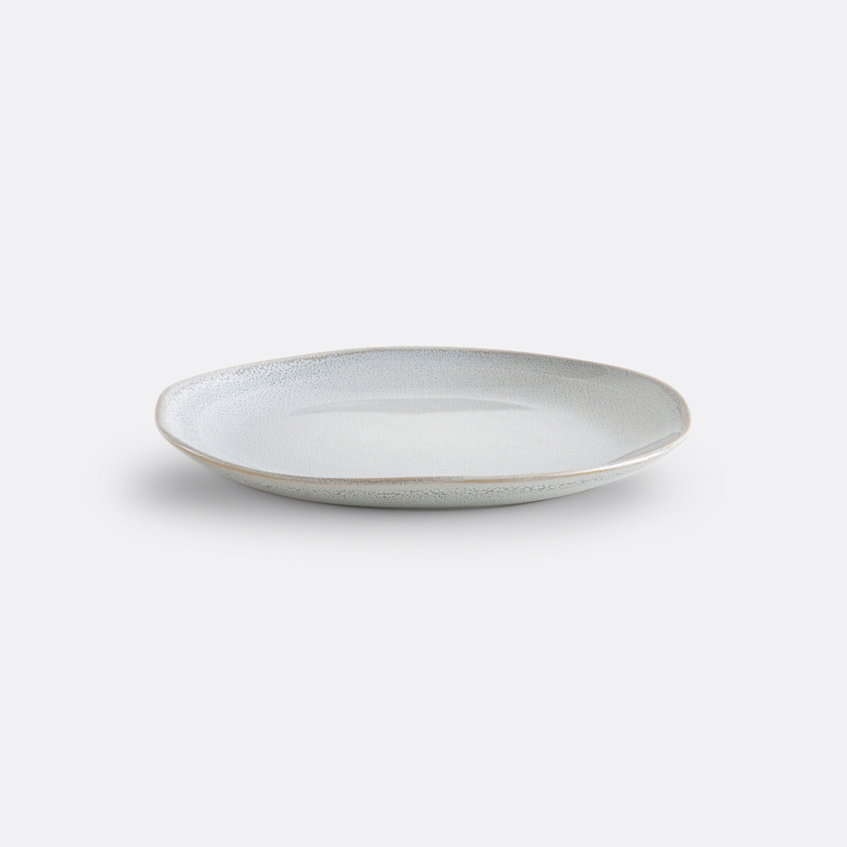Lot de 4 assiettes à dessert grès, Soul gris clair, LA REDOUTE INTERIEURS