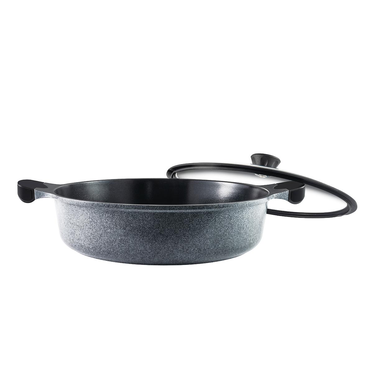 Sautoir 32cm - "Charbon" couleur unique, LAGUIOLE CUISSON