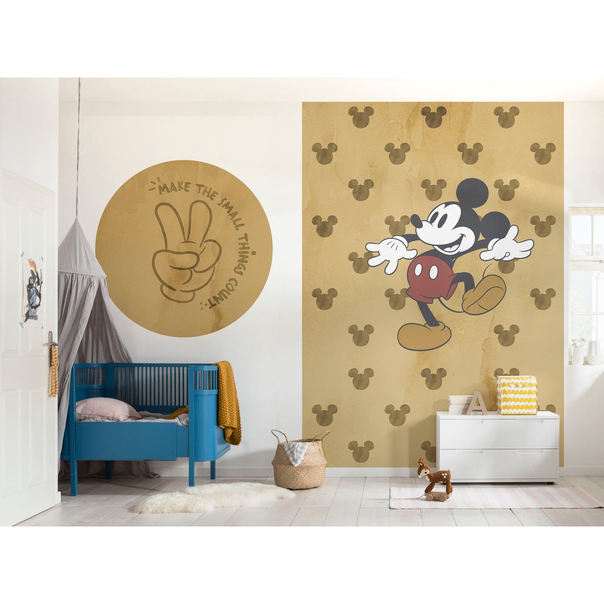 Papier peint Komar - Mickey Tap dance - 200 x 250 cm multicolore, HEXOA