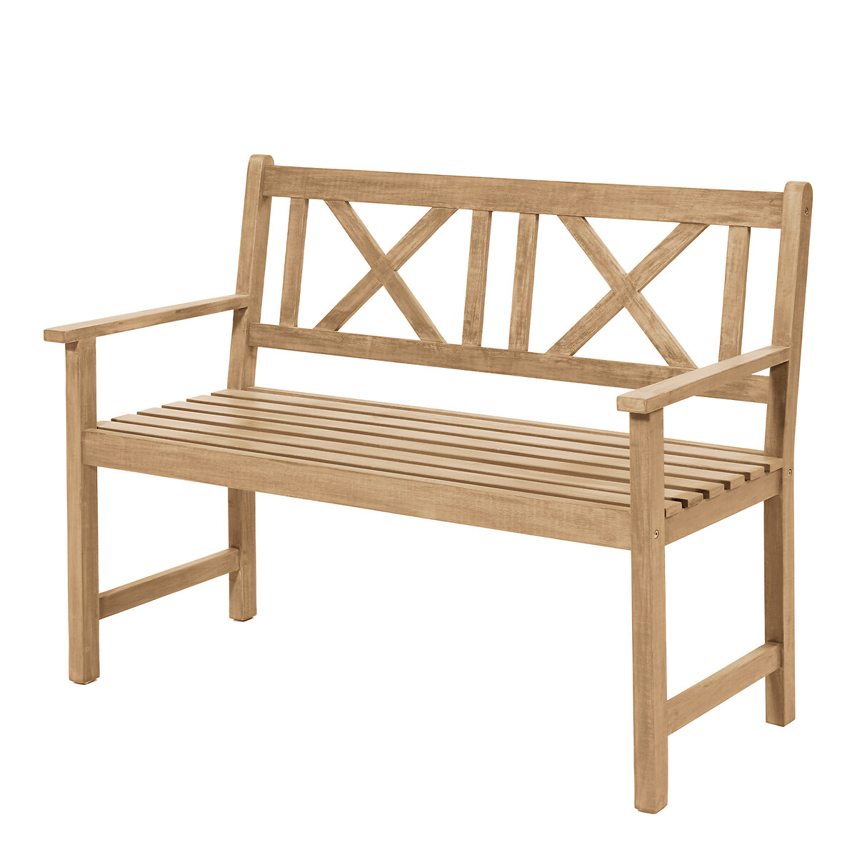 Cambridge 3 Seat Light Teak Wooden Bench light teak wood, SO'HOME