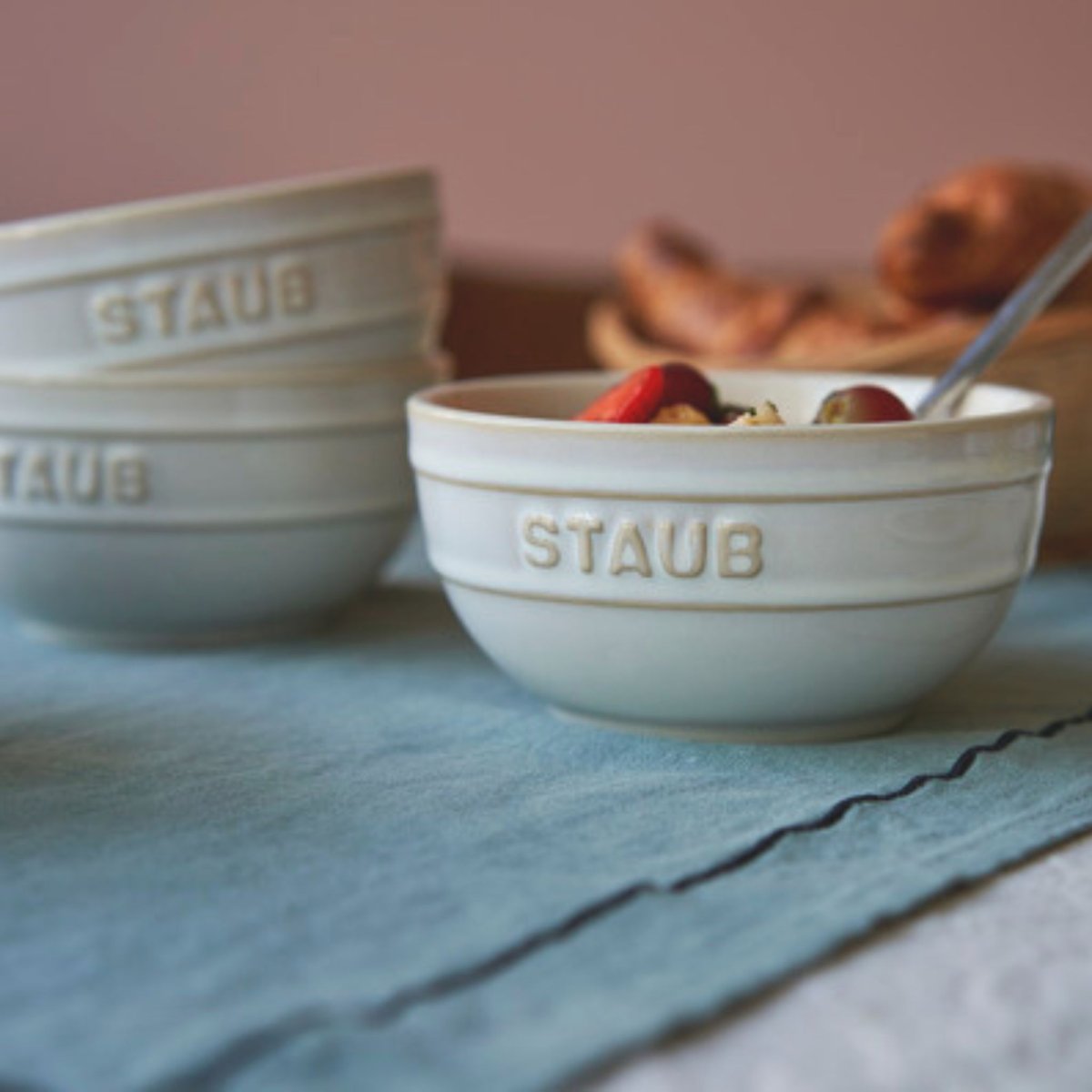 Lot de bols 12 cm / 4-pcs blanc, STAUB