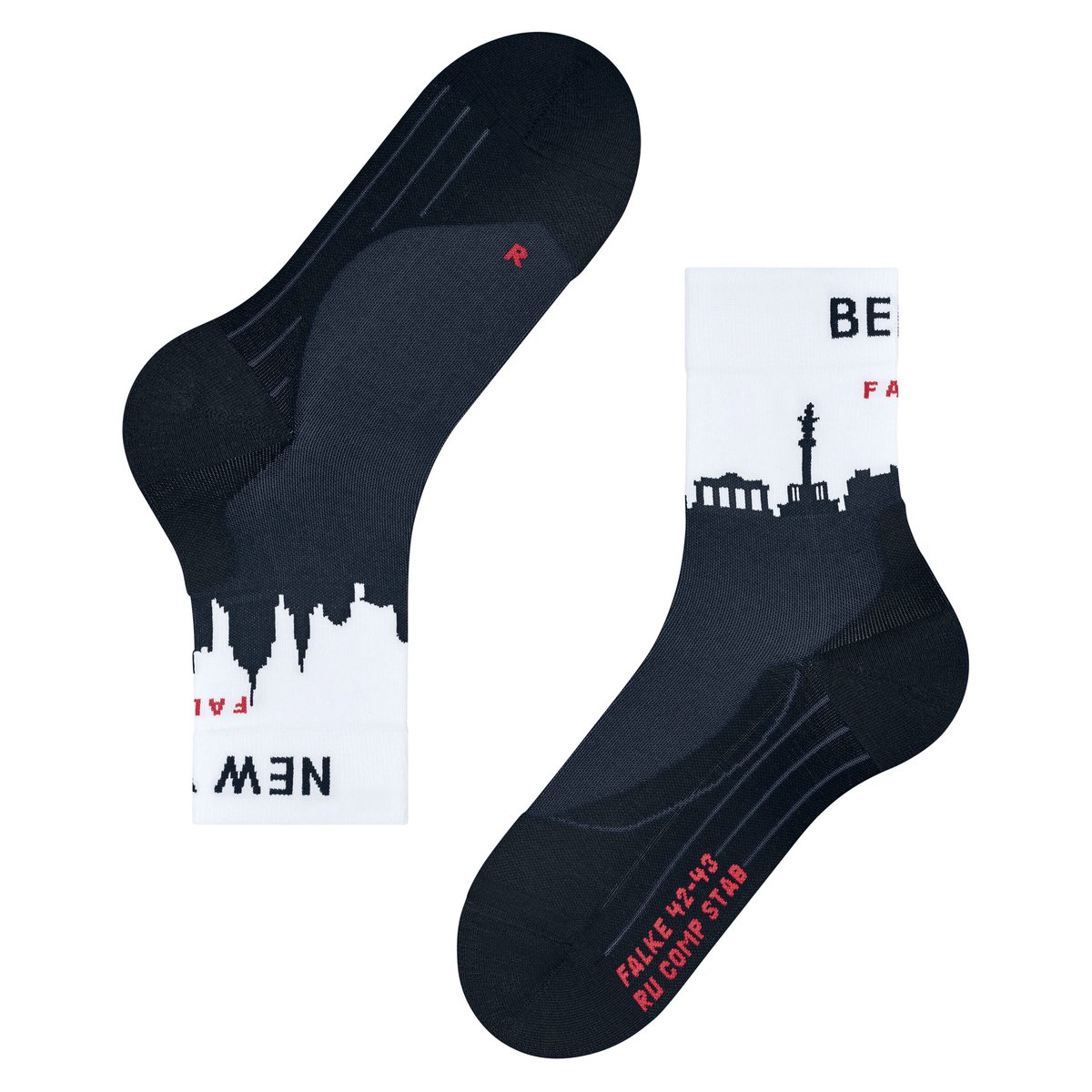 Chaussettes RU Stab. BERLIN City space bleu, FALKE
