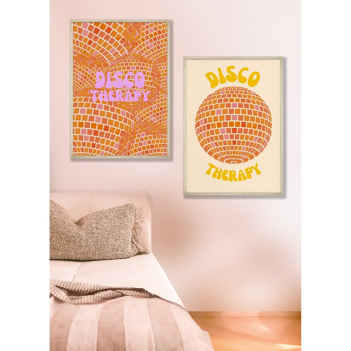 Affiche Disco Therapy 2 blanc, L'AFFICHERIE