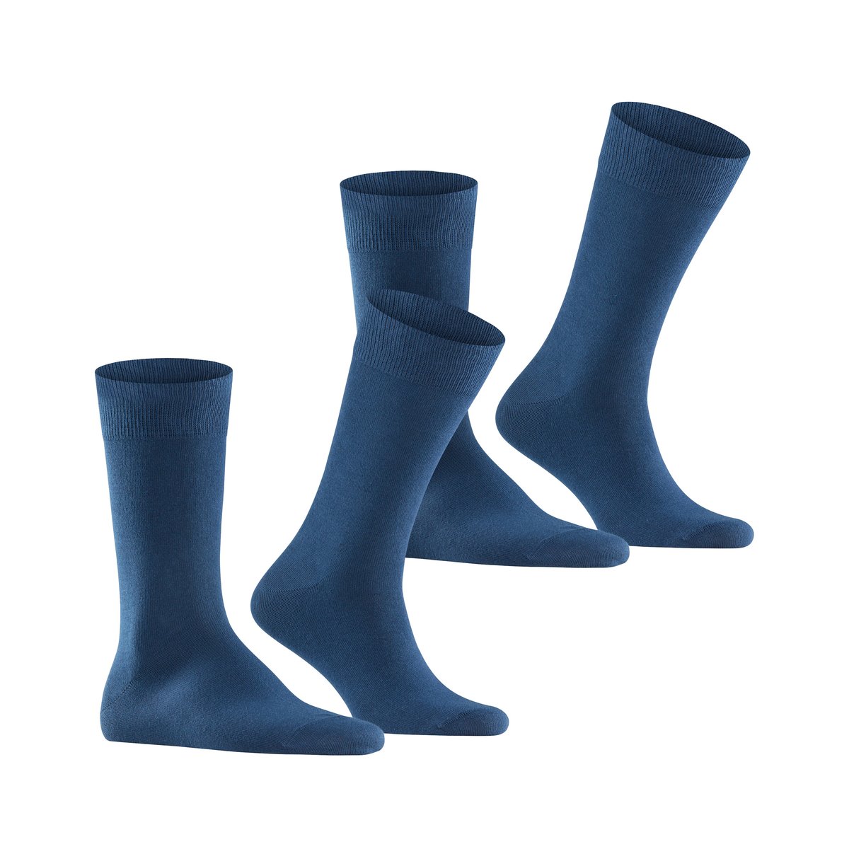 Chaussettes Unies (lot De 2 Paires) bleu marine/bleu marine, BURLINGTON