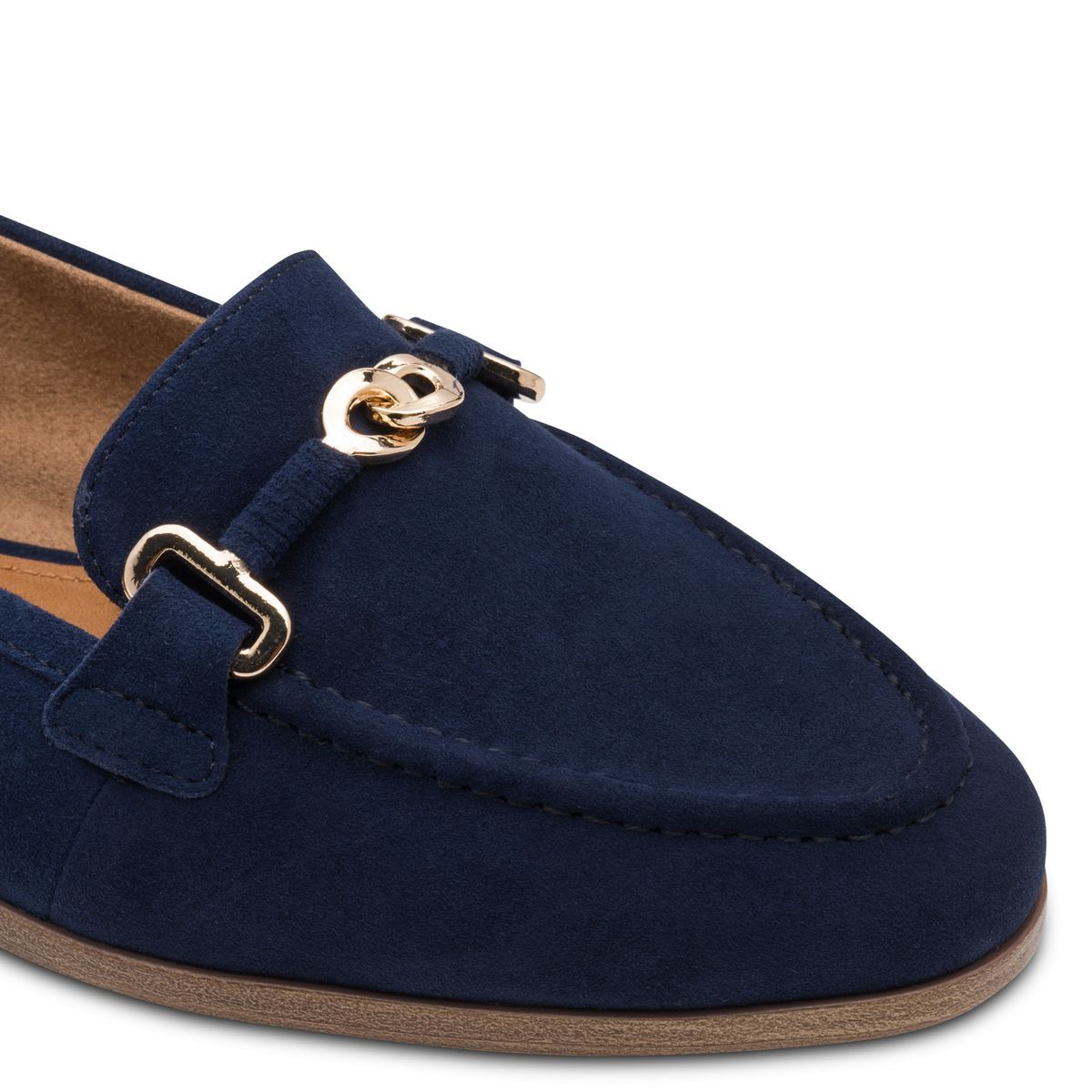 Slipper en cuir bleu, TAMARIS