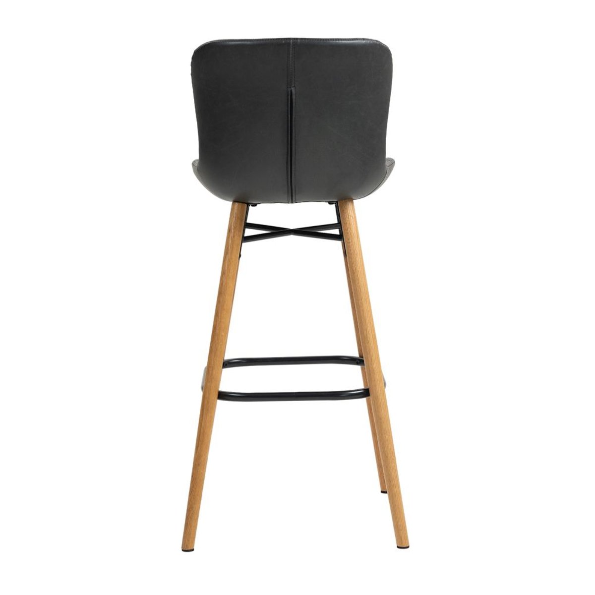 Chaise snack PU noir, ZAGO